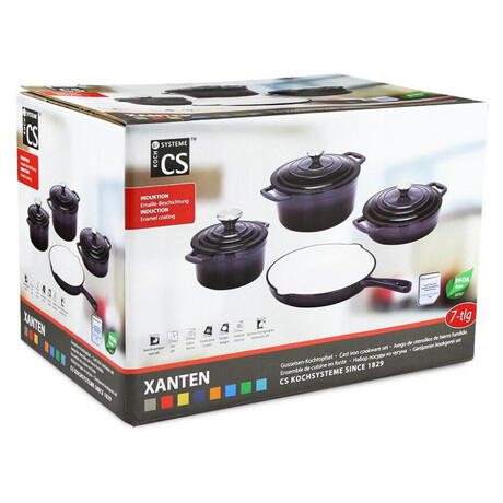 CS SOLINGEN Sada ndob litinov Xanten 7 ks ern CS-067465