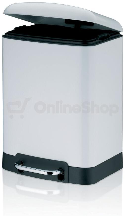 Odpadkový koš KELA DAVINO KL-22996, 6 l, bílá