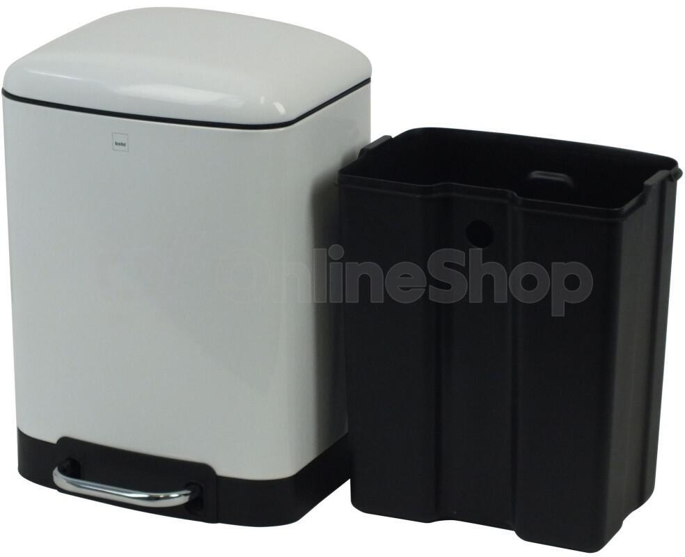 Odpadkový koš KELA DAVINO KL-22996, 6 l, bílá