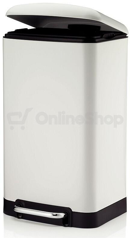 KELA Odpadkový koš DAVINO 30 l bílá KL-10905