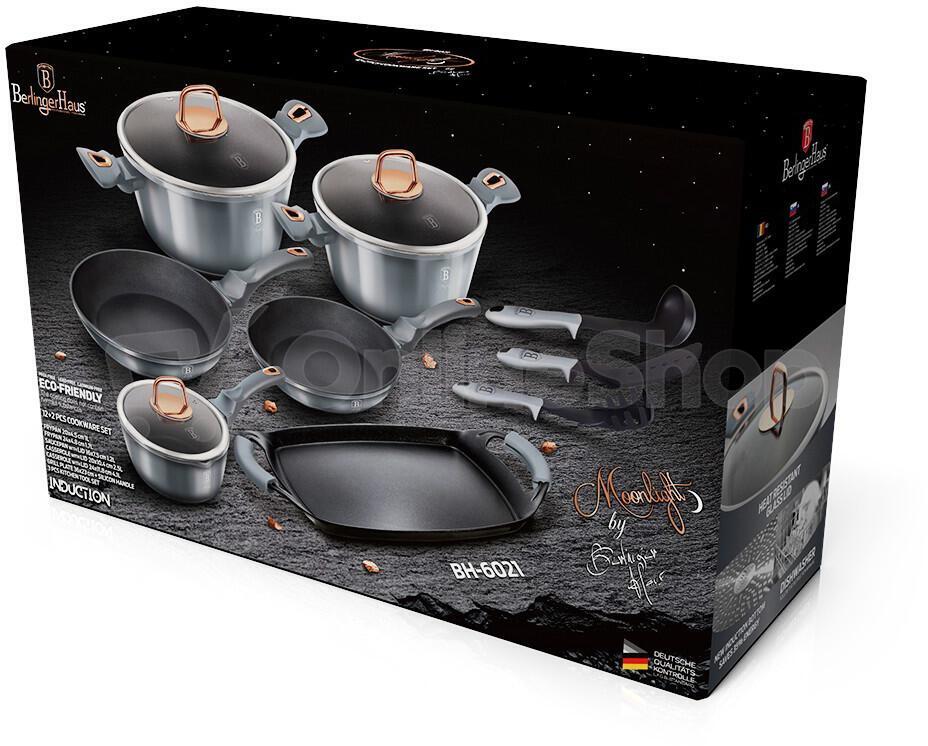 Sada nádobí BERLINGERHAUS Moonlight Edition BH-6021, 12 ks