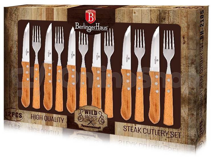 Steaková sada příborů BerlingerHaus BH-2105, 12 ks