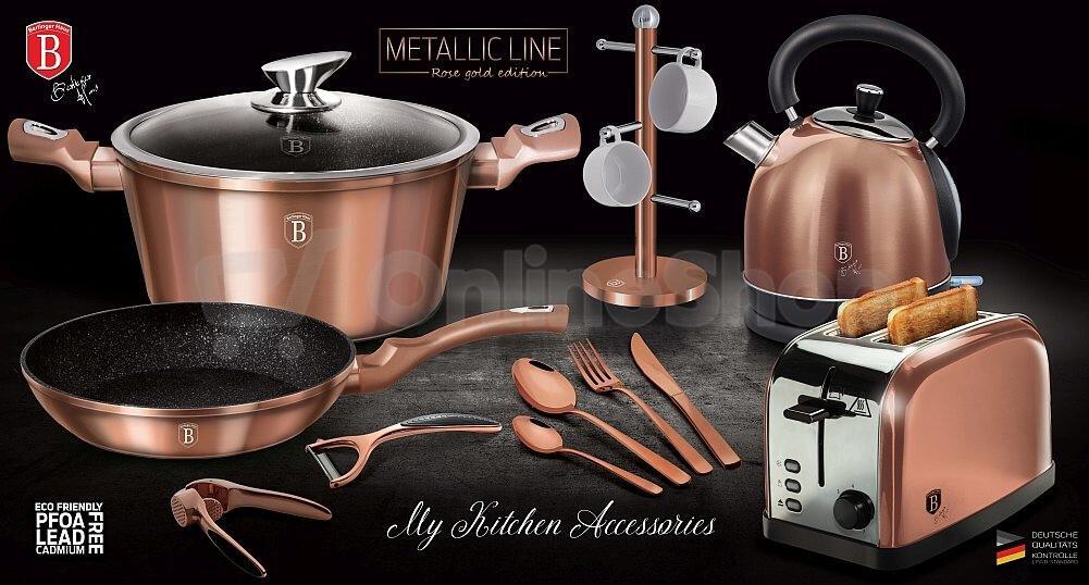 Sada příborů BERLINGERHAUS Rosegold Metallic Line BH-2638, 16 ks