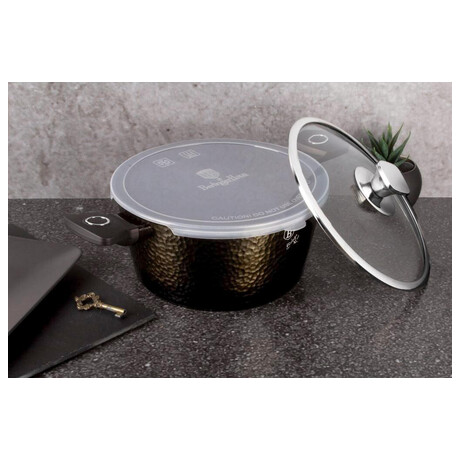 Kastrol + 2 poklice BERLINGERHAUS Primal Gloss Collection 2 poklice BH-6573, 28 cm