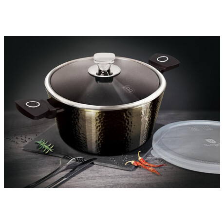 Kastrol + 2 poklice BERLINGERHAUS Primal Gloss Collection 2 poklice BH-6573, 28 cm