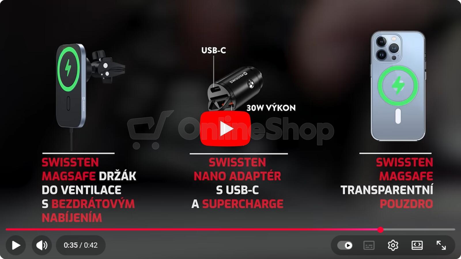 SWISSTEN CL ADAPTÉR POWER DELIVERY USB-C + SUPER CHARGE 3.0 30W NANO ČERNÝ