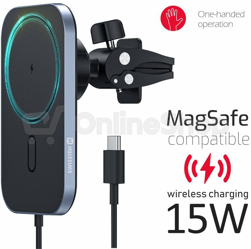 Magnetický držák do ventilace auta Swissten 65010609 15 W