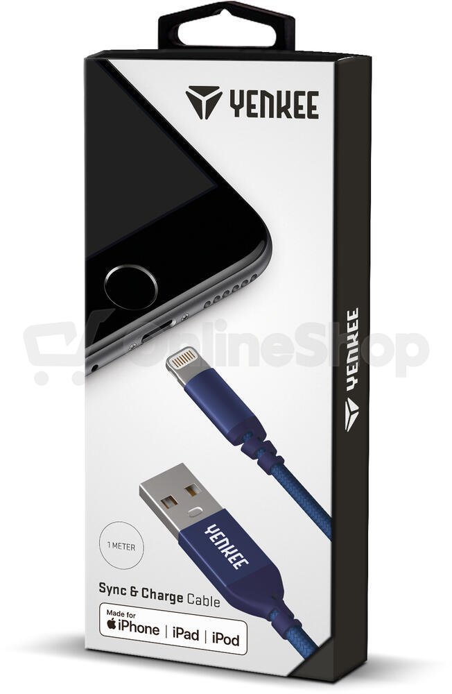 Kabel YENKEE YCU 611 BE USB / lightning 1m