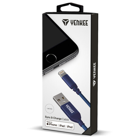 Kabel YENKEE YCU 611 BE USB / lightning 1m