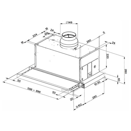 Odsava par Faber MAXIMA TOUCH NG AM/X A90