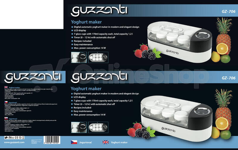 Jogurtovač Guzzanti GZ 706