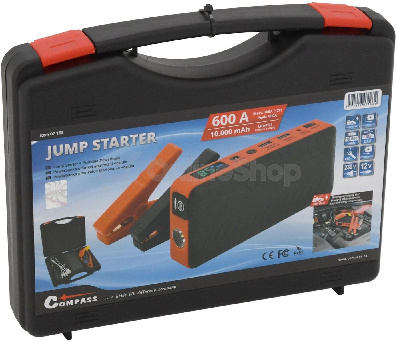 Jump Starter COMPASS 10.000mAh 600A