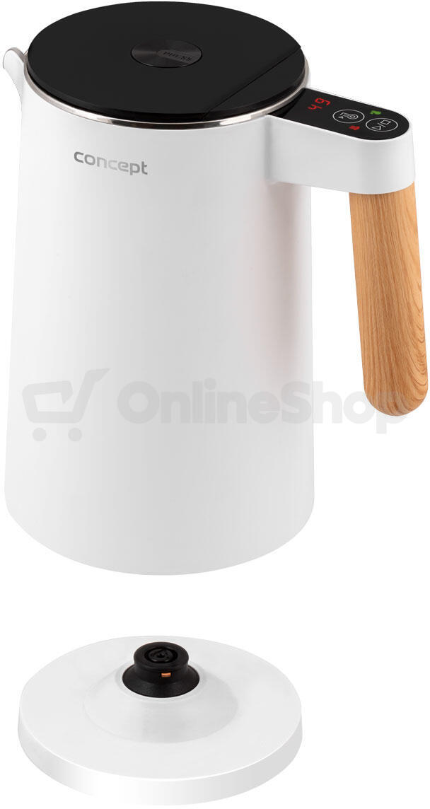 Rychlovarná konvice Concept RK3300 Salt & Pepper bílá