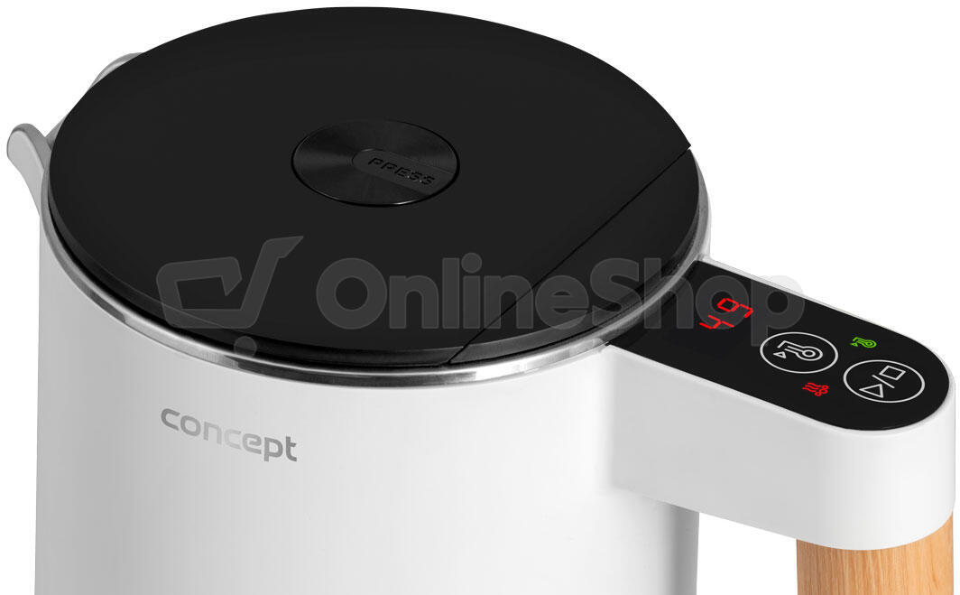 Rychlovarná konvice Concept RK3300 Salt & Pepper bílá