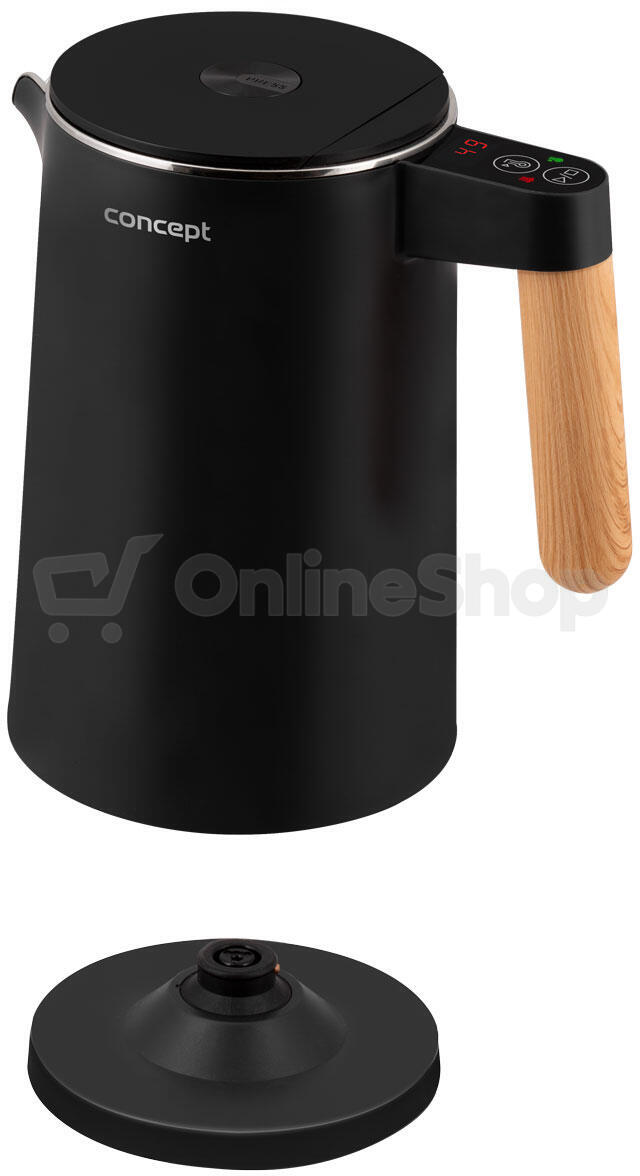 Rychlovarná konvice Concept RK3301 Salt & Pepper černá