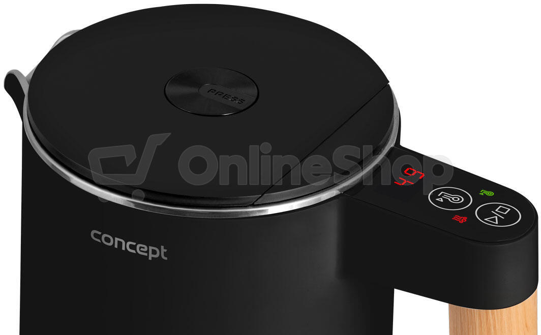 Rychlovarná konvice Concept RK3301 Salt & Pepper černá