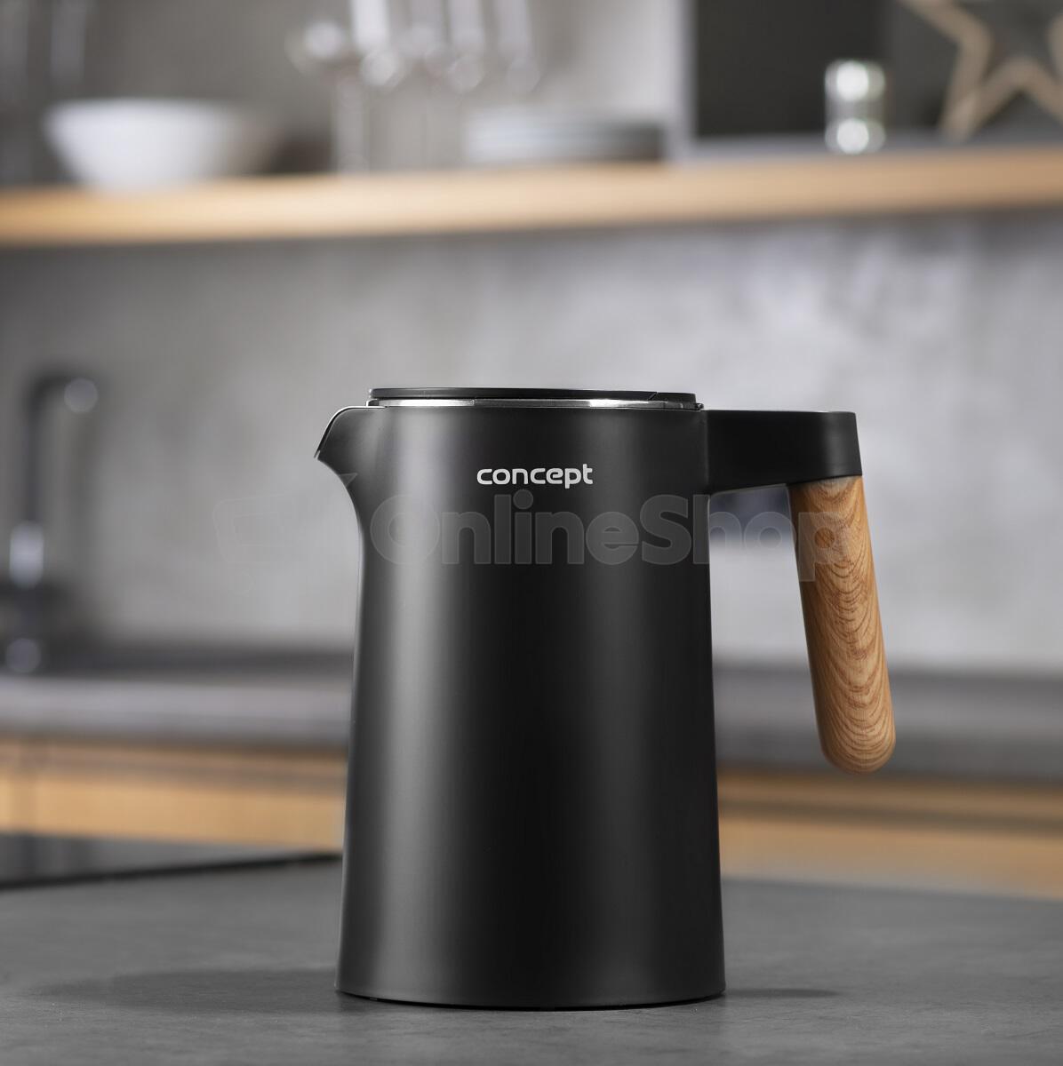 Rychlovarná konvice Concept RK3301 Salt & Pepper černá