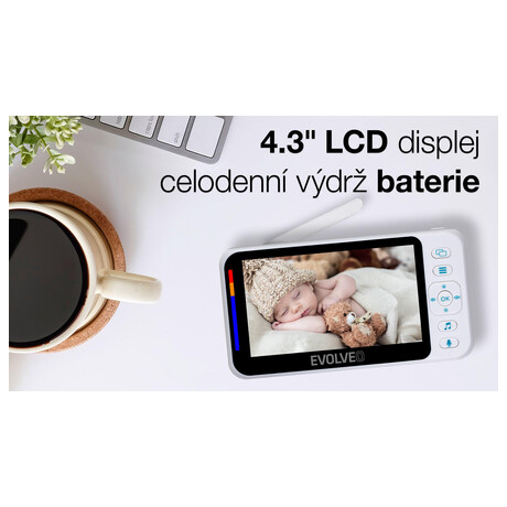 EVOLVEO Baby Monitor N4, dtsk video chvika (CAM-4)