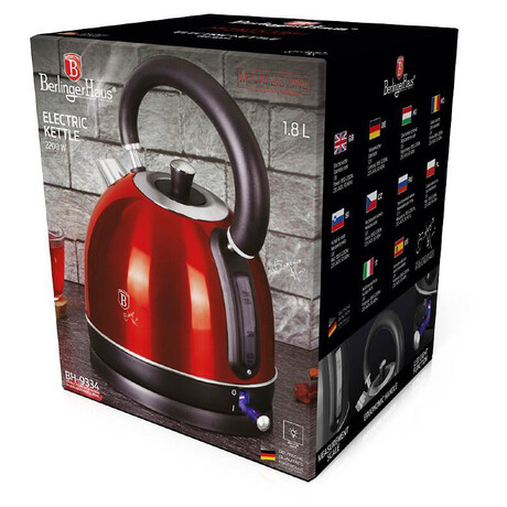 Rychlovarn konvice Berlingerhaus BH-9334, Metallic Line Burgundy Edition