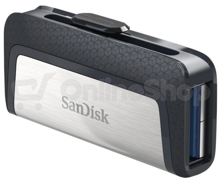 SanDisk Ultra Dual USB-C Drive 32GB / USB 3.0 Typ-C / USB 3.0 Typ-A / stříbrný (SDDDC2-032G-G46)