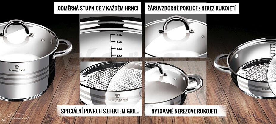 Sada nádobí BLAUMANN BL-1031, 12 ks