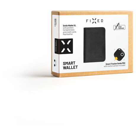 FIXED Smile Wallet XL&nbsp;se smart trackerem FIXED Smile PRO, černá (foto 4)