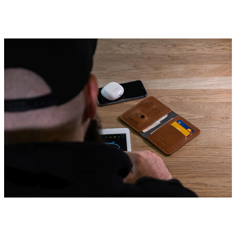FIXED Smile Wallet XL&nbsp;se smart trackerem FIXED Smile PRO, hnědá (foto 4)