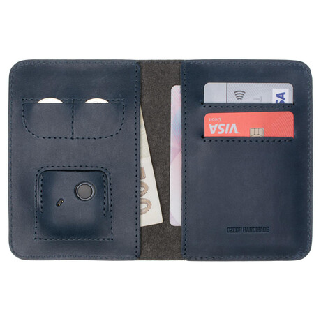 FIXED Smile Wallet XL&nbsp;se smart trackerem FIXED Smile PRO, modrá (foto 3)