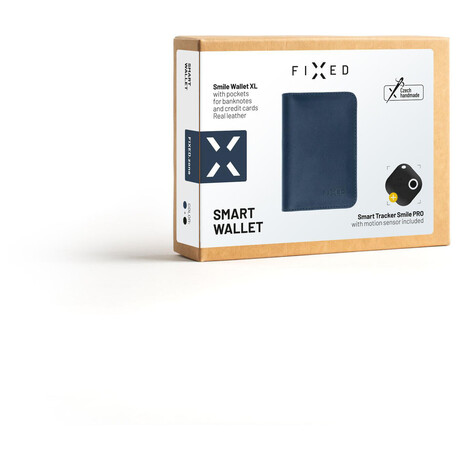 FIXED Smile Wallet XL&nbsp;se smart trackerem FIXED Smile PRO, modrá (foto 5)
