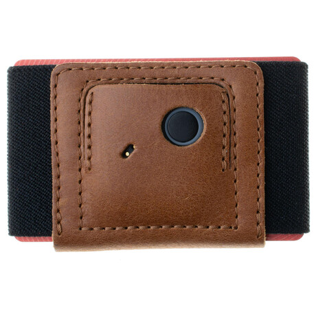FIXED Smile Tiny Wallet se&nbsp;smart trackerem FIXED Smile PRO, hnědá (foto 1)