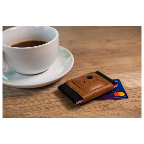 FIXED Smile Tiny Wallet se&nbsp;smart trackerem FIXED Smile PRO, hnědá (foto 3)