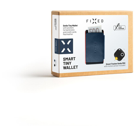 FIXED Smile Tiny Wallet se&nbsp;smart trackerem FIXED Smile PRO, modrá (foto 4)