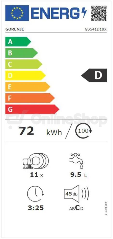 Myčka nádobí Gorenje GS541D10X G400