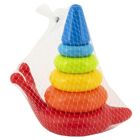 Teddies Skldanka pyramida krouky nek plast 6ks v sce 18x20x12cm 12m+