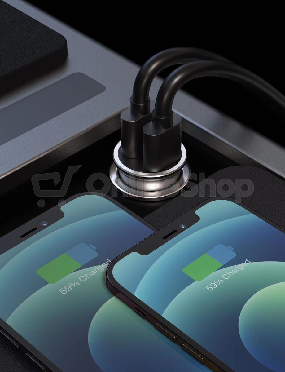Autonabíječka Swissten 20115100ECO 2× USB, stříbrná