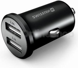 Autonabíječka Swissten 20115000ECO 2× USB, černá