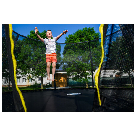 Trampolna G21 SpaceJump, 305 cm, ern, s ochrannou st + schdky zdarma