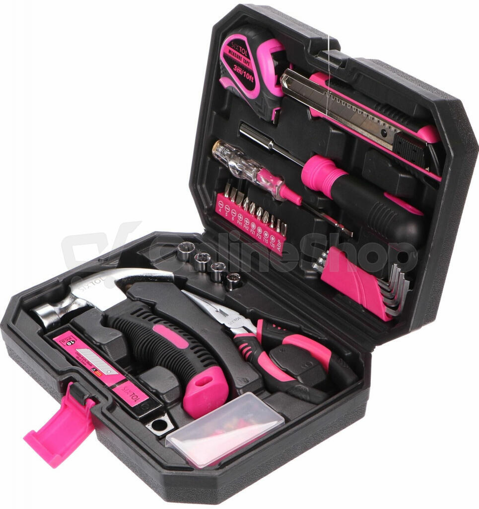 Sada nářadí Sixtol HOME PINK 66