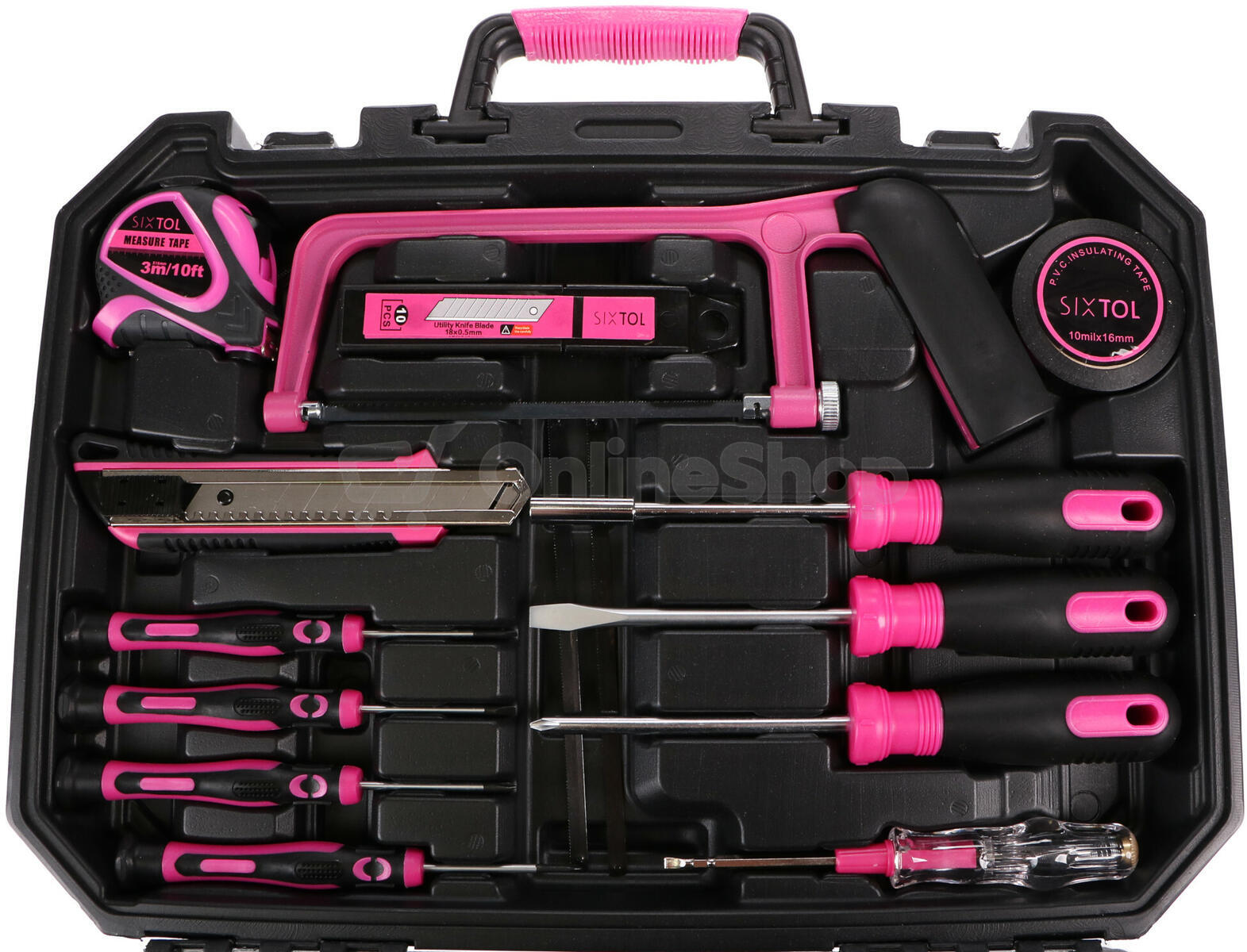 Sada nářadí Sixtol HOME PINK 128