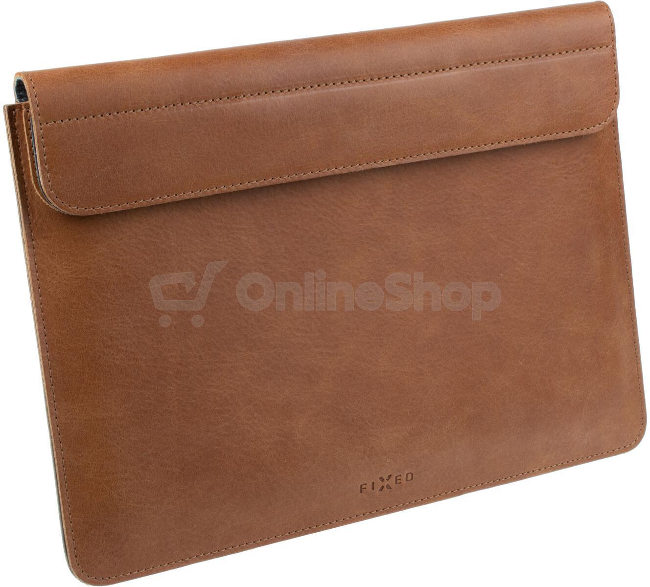 Kožené pouzdro FIXED Oxford pro Apple MacBook Pro 16" (2019 a novější), hnědé