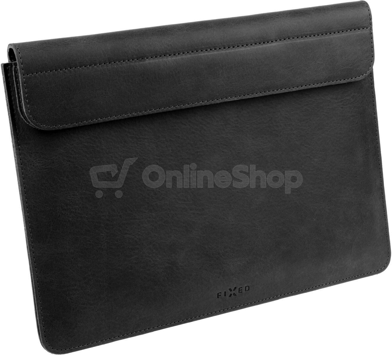 Kožené pouzdro FIXED Oxford pro Apple MacBook 12", černé