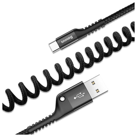 Baseus Spring-loaded USB-C cable 1m 2A (Black)