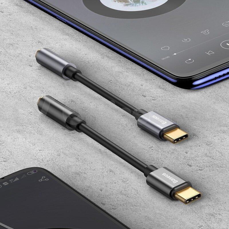 Baseus L54 Audio Adapter USB-C + mini jack 3,5mm (Black)