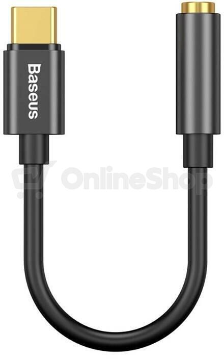 Baseus L54 Audio Adapter USB-C + mini jack 3,5mm (Black)