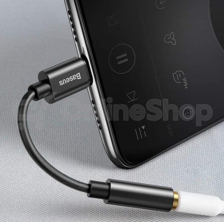 Baseus L54 Audio Adapter USB-C + mini jack 3,5mm (Black)