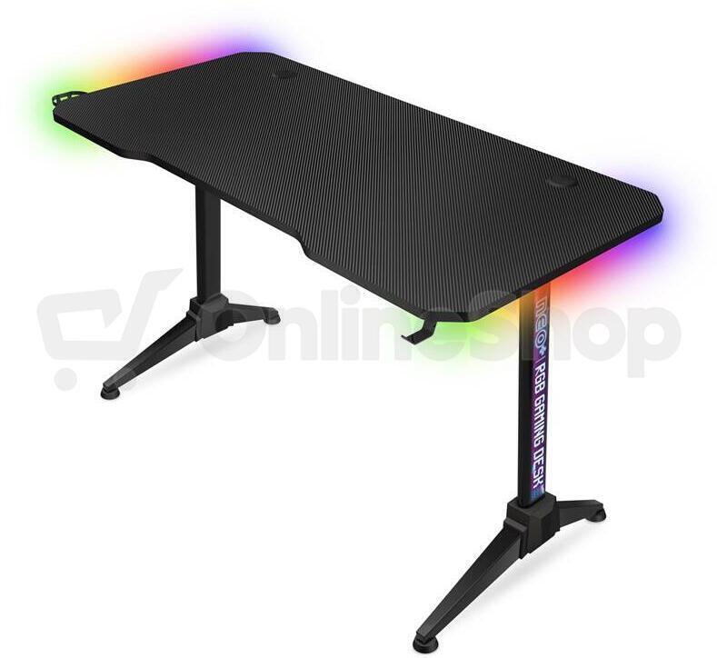 CONNECT IT NEO+ herní stůl s RGB podsvícením, ČERNÝ (CGD-2020-BK)