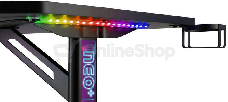 CONNECT IT NEO+ herní stůl s RGB podsvícením, ČERNÝ (CGD-2020-BK)