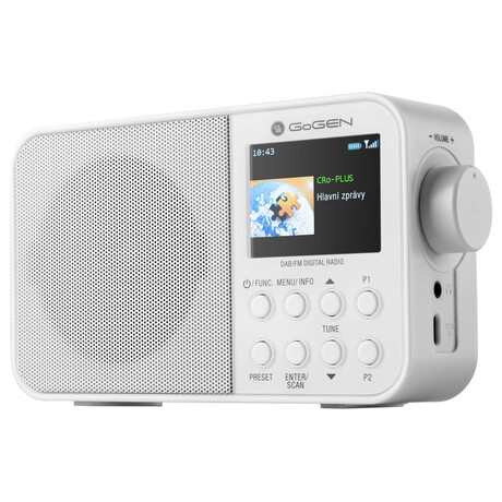 GoGEN DAB 500 BT&nbsp;C, bílý (foto 1)