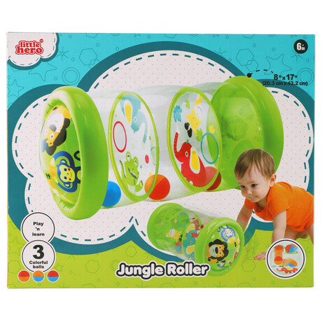 Teddies Vlec edukan dtsk nafukovac PVC 20,3x43,2cm + mky 3ks v krabici 29x24x6cm 6m+