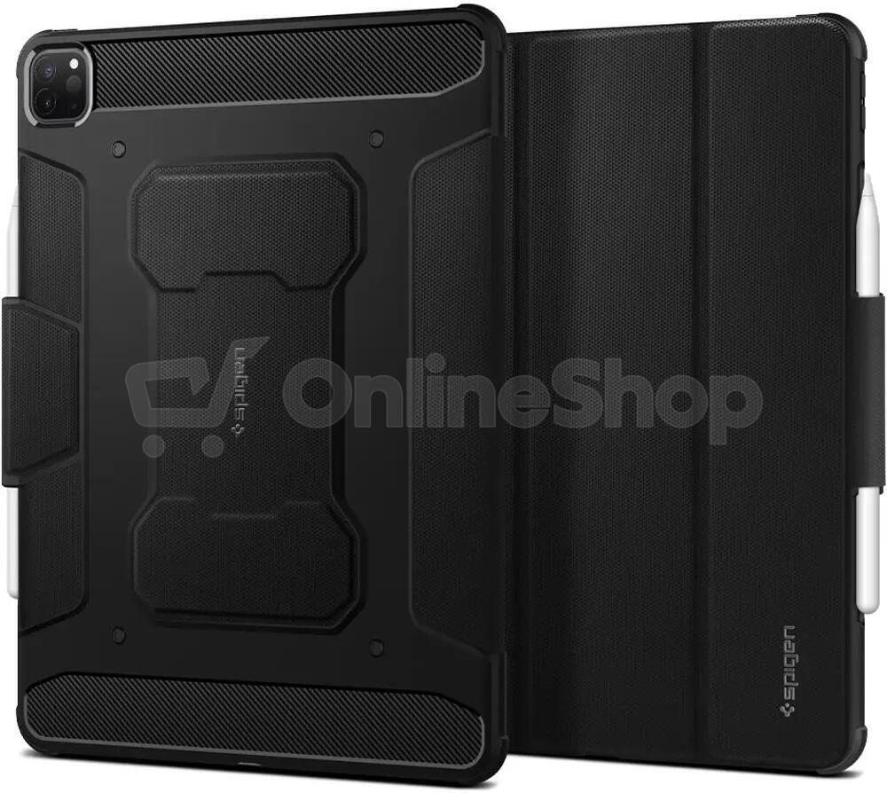 Ochranný kryt Spigen Rugged Armor Pro pro Apple iPad Pro 12,9" 2021 černý
